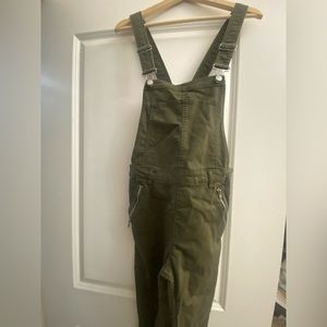 H & M Petite 10 Green Overall